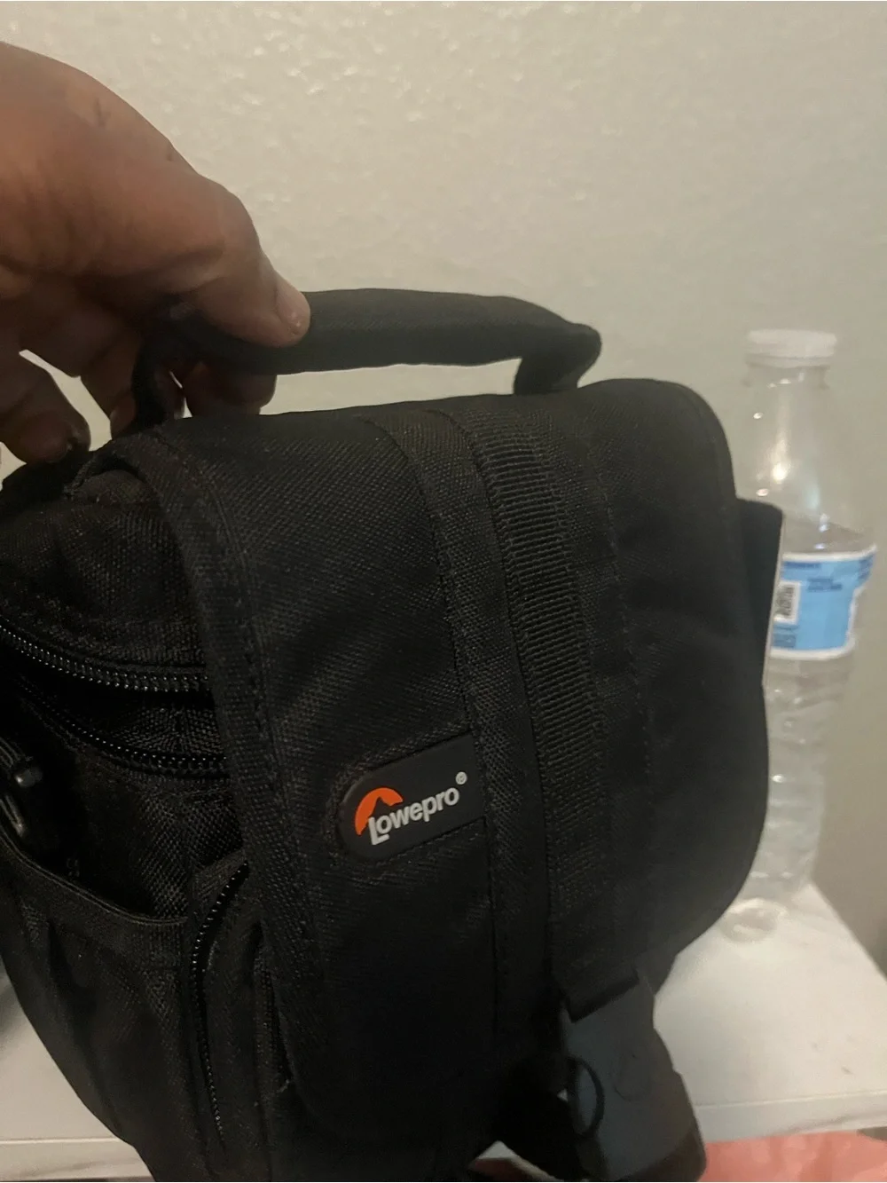 Aventura Black Camera Pouch with Shoulder Strap/Lowepro without strap. 2 Bags!